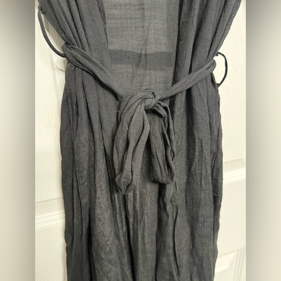 Cupshe Black Open Front Cover-Up Duster Kimono - Picture 5 of 6